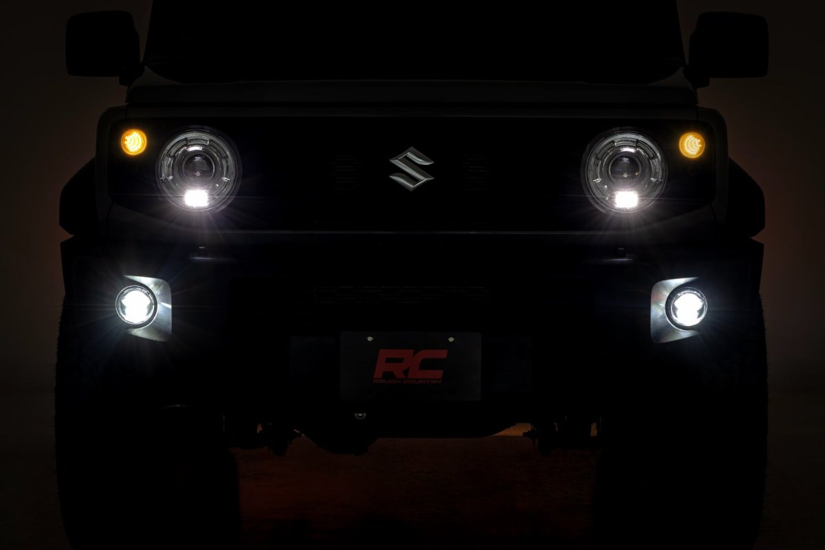 Suzuki Jimny LED Fog Light Kit - Rough Country - EU Approved - '18-'26